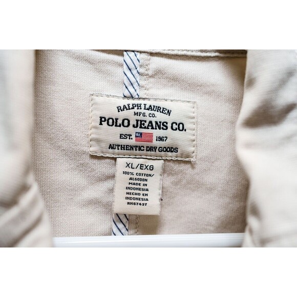 Ralph Lauren Polo Jeans Co XL Cotton white jean jacket womens - Picture 2 of 7